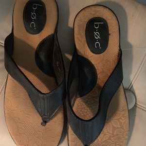 B.O.C leather flip flops